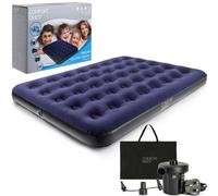 Trail Outdoor Leisure Double Air Bed Inflatable Airbed Guest Mattress With Pump And Bag Comfort Quest