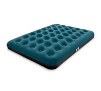 Trail Outdoor Leisure Inflatable Camping Airbed Flocked Air Mattress Double Teal