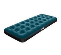 Trail Outdoor Leisure Inflatable Camping Airbed Flocked Air Mattress Single Teal