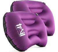 Trail Outdoor Leisure Inflatable Camping Pillow Large Travel Cushion Back Neck Support (2 Pack) Trail in Purple Trail Outdoor Leisure Purple