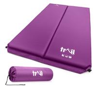 Trail Outdoor Leisure Self Inflating Camping Mat Double - 5Cm Purple