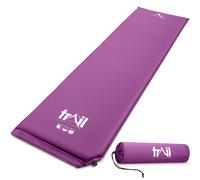 Trail Outdoor Leisure Single Camping Mat Self Inflating Inflatable Camp Roll Mattress With Bag Trail in Purple Trail Outdoor Leisure Purple Single