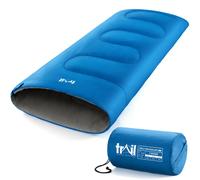 Trail Outdoor Leisure Sleeping Bag 2 Season Mini Junior Envelope Outdoor Camping 200gsm in Blue Trail Outdoor Leisure Blue