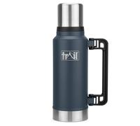 Trail Outdoor Leisure Trail Vacuum Flask with Handle Stainless Steel 1000-1300ml Hot Cold in Dark Grey | Size: Medium Trail Outdoor Leisure Dark Grey Medium