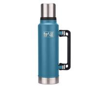 Trail Outdoor Leisure Trail Vacuum Flask with Handle Stainless Steel 1000-1300ml Hot Cold in Teal | Size: Medium Trail Outdoor Leisure Teal Medium