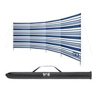 Trail Outdoor Leisure Wooden Windbreak 5 Pole Windbreaker with Bag Blue 3.6m Trail Outdoor Leisure Blue