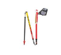TSL Outdoor Trail Carbon 4 Magnetic Cork Poles Red Black Yellow (Pair) - 125