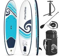 Trail Portofino Inflatable Paddle Board with Pump, Paddle & Bag, Blue, 10ft