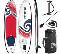 Trail Portofino Inflatable Paddle Board with Pump, Paddle & Bag, Red, 10ft