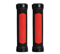 Trail Riding Grips for 22 Mm Fit | Textured Rubber Hold, Alloy Clamps, End Plugs, Cycling Pair, Route Use