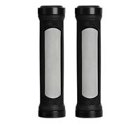 Trail Riding Grips for 22 Mm Fit | Textured Rubber Hold, Alloy Clamps, End Plugs, Cycling Pair, Route Use
