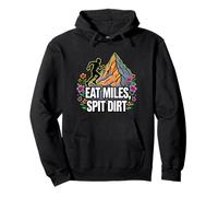 Trail Runner Eat Miles Spit Dirt Mountain Pullover Hoodie