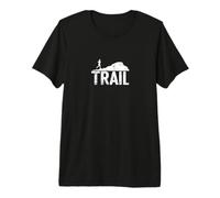 Trail Runner Mountain Graphic Premium T-Shirt