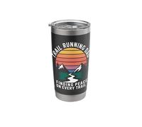 Trail Running Dad Finding Peace On Every Trail Stainless Steel Insulated Tumbler