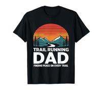 Trail Running Dad Finding Peace On Every Trail T-Shirt