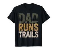 Trail Running Dad Runs Trails Outdoor Sport Parent Runner T-Shirt