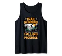 Trail Running Falling Counts As Progress Ultra Trails Tank Top