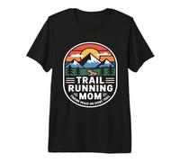 Trail Running Mom Finding Peace On Every Trail Premium T-Shirt