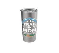 Trail Running Mom Finding Peace On Every Trail Stainless Steel Insulated Tumbler