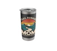 Trail Running Mom Finding Peace On Every Trail Stainless Steel Insulated Tumbler