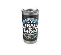 Trail Running Mom Finding Peace On Every Trail Stainless Steel Insulated Tumbler