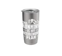 Trail Running Retirement Plan Stainless Steel Insulated Tumbler