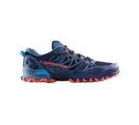 La Sportiva - Men's trail running shoes - Bushido III Deep Sea/Cherry Tomato for Men - Size 11 UK - Blue Blue 11 UK