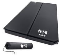Trail Self Inflating Camping Mat Double Inflatable Mattress With Carry Bag Black