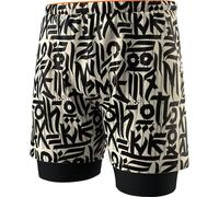 Dynafit - Light, breathable trail running shorts - Trail 2In1 Shorts M Overcast for Men - Size S - Beige Beige S