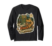 Trail Snack Supervisor Hiking Backpacker Outdoor Long Sleeve T-Shirt