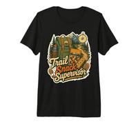 Trail Snack Supervisor Hiking Backpacker Outdoor Premium T-Shirt