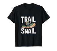 Trail Snail - Funny Hiker Pun Value Graphic T-Shirt, Men, Black, M