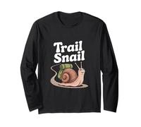 Trail Snail Hiking Backpacking Camper Trekking Joke Long Sleeve T-Shirt