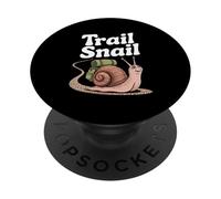 Trail Snail Hiking Backpacking Camper Trekking Joke PopSockets Adhesive PopGrip