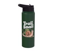 Trail Snail Hiking Backpacking Camper Trekking Joke Stainless Steel Insulated Water Bottle