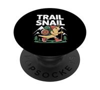 Trail Snail Hiking Camping Backpacking Humor PopSockets Adhesive PopGrip