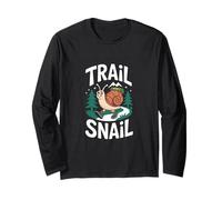 Trail Snail Hiking Camping Funny Outdoor Hiker Long Sleeve T-Shirt