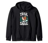 Trail Snail Hiking Camping Funny Outdoor Hiker Zip Hoodie