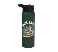 Trail Snail Hiking Funny Hiker Camping Forest Trek Stainless Steel Insulated Water Bottle