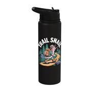 Trail Snail Hiking Funny Hiker Camping Forest Trek Stainless Steel Insulated Water Bottle