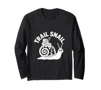 Trail Snail Hiking Humor Slow Hiker Backpacking Long Sleeve T-Shirt