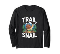Trail Snail Hiking Mountain Backpacking Outdoors Humor Long Sleeve T-Shirt