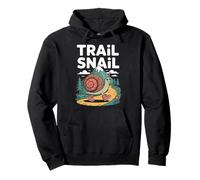 Trail Snail Hiking Mountain Path Outdoors Cartoon Pullover Hoodie