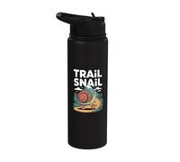 Trail Snail Hiking Mountain Path Outdoors Cartoon Stainless Steel Insulated Water Bottle