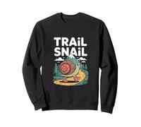 Trail Snail Hiking Mountain Path Outdoors Cartoon Sweatshirt