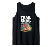 Trail Snail Hiking Mountain Path Outdoors Cartoon Tank Top