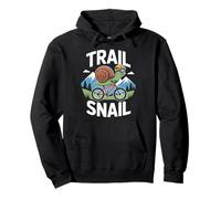 Trail Snail Mountain Bike Rider Cycling MTB Trails Pullover Hoodie