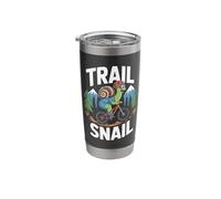 Trail Snail Mountain Biking Funny Cycling Lover Stainless Steel Insulated Tumbler