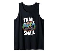 Trail Snail Mountain Biking Funny Cycling Lover Tank Top