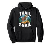 Trail Snail Mountain Biking Hiking Outdoor Adventure Pullover Hoodie